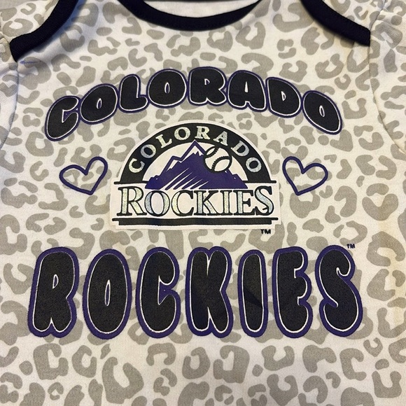 NEW [MLB] Colorado Rockies Girls Growth Stage Set of 4x, Baby 0/3 to 3/6 Months - Picture 9 of 12